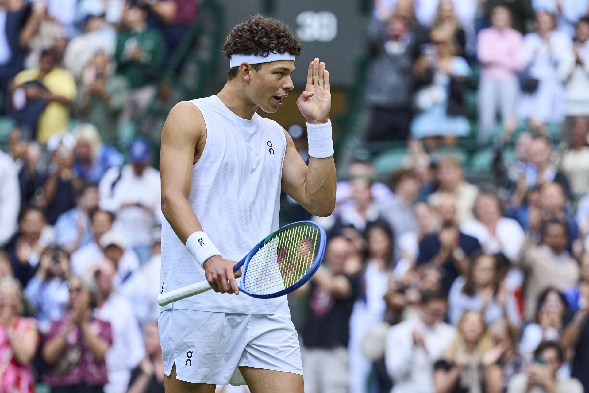 Ben Shelton at Wimbledon 2025. (Photo: Getty)